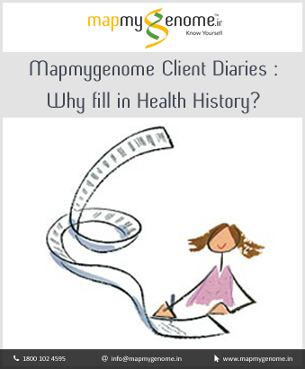 Mapmygenome Client Diaries : Why fill in Health History?